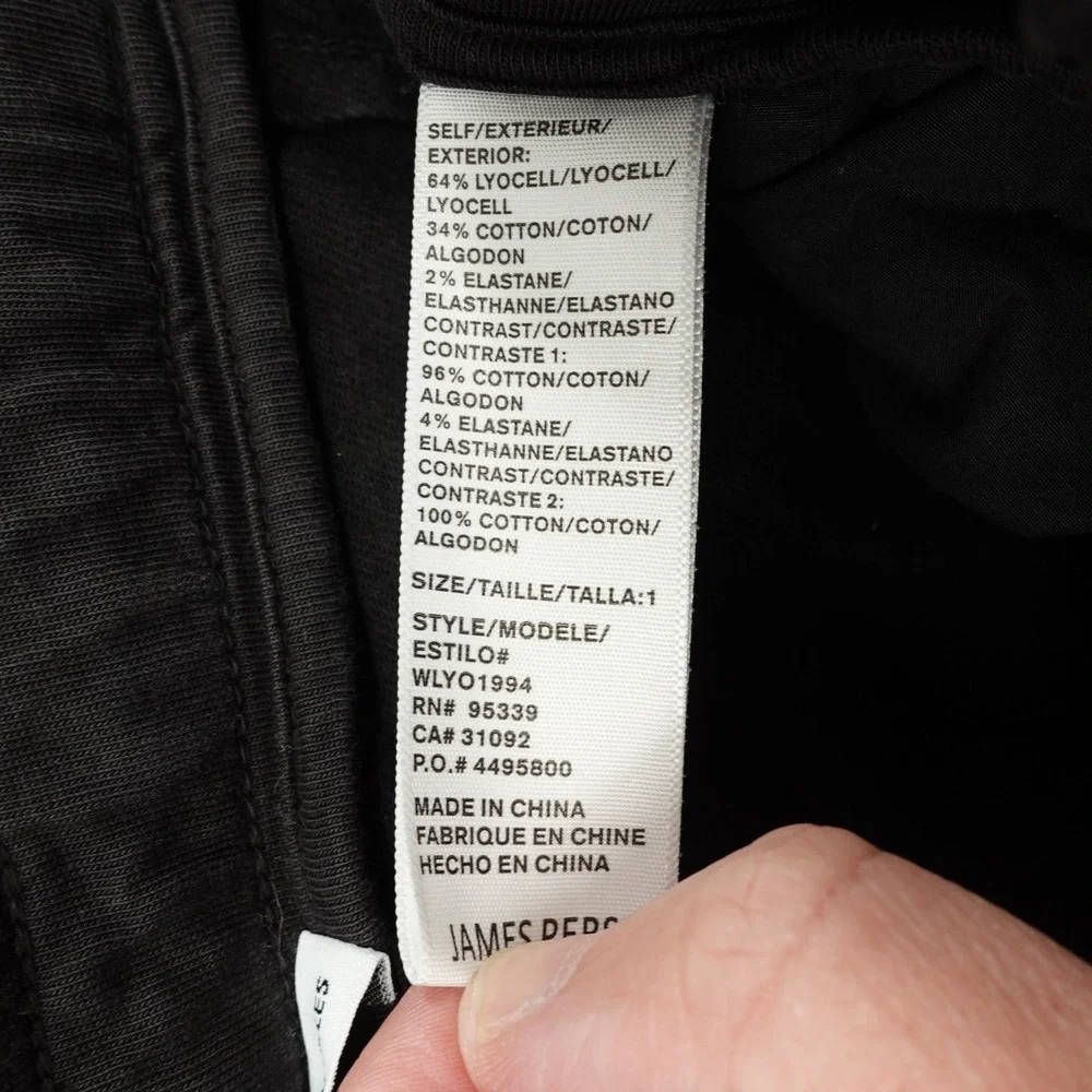 James Perse Jogger Pants SZ 1 US S Athleisure Leisurewear Travel Quiet Luxery